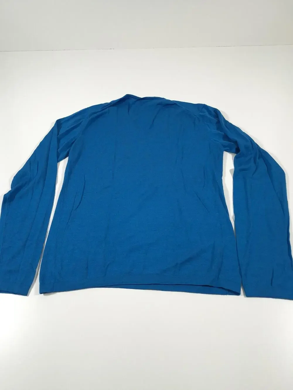 Gucci Sweater Mens M Blue V Neck Lightweight Knit Pullover Long Sleeve 50